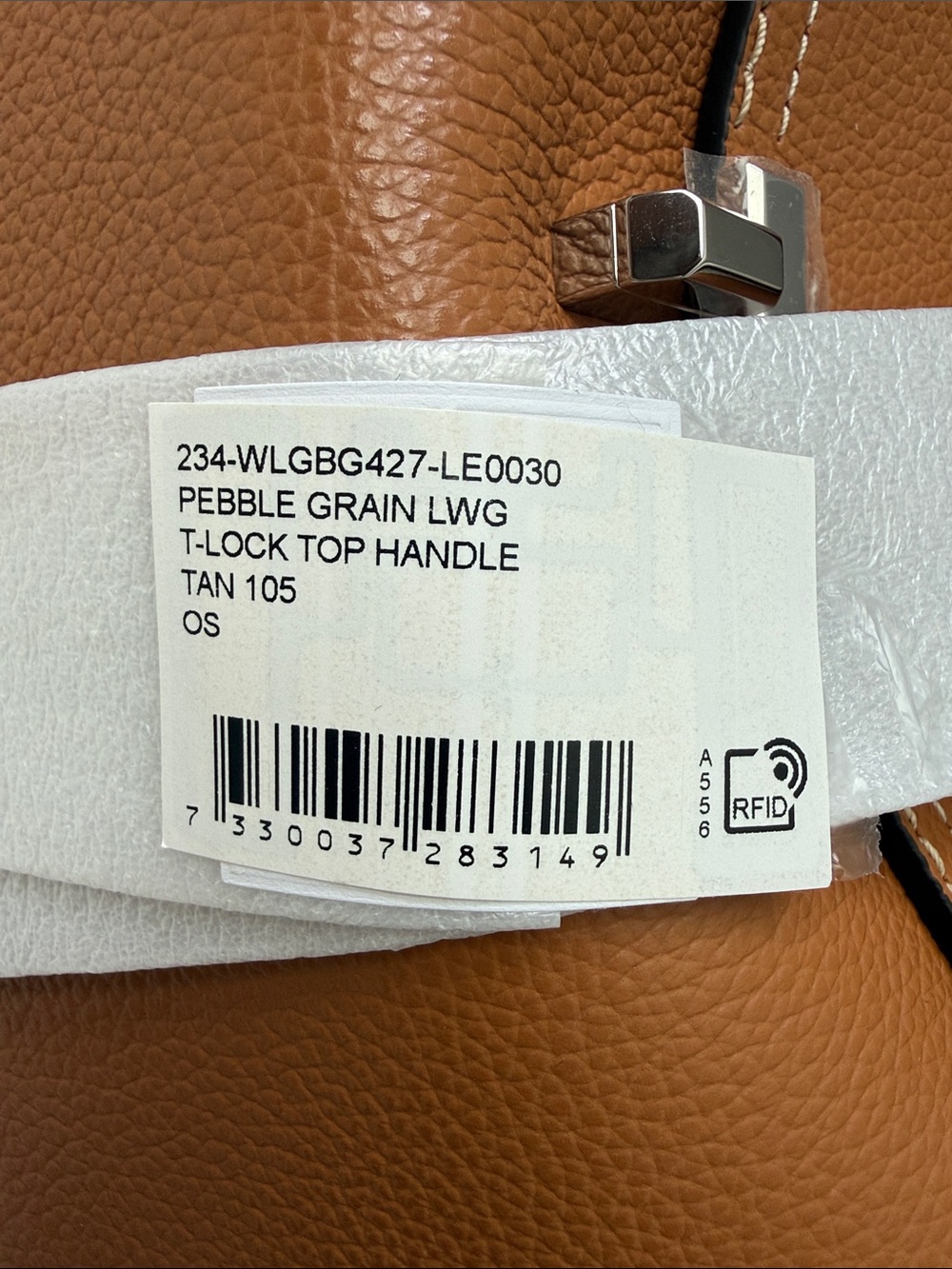 Toteme Cognac Leather Shoulder Bag - Picture 5 of 5